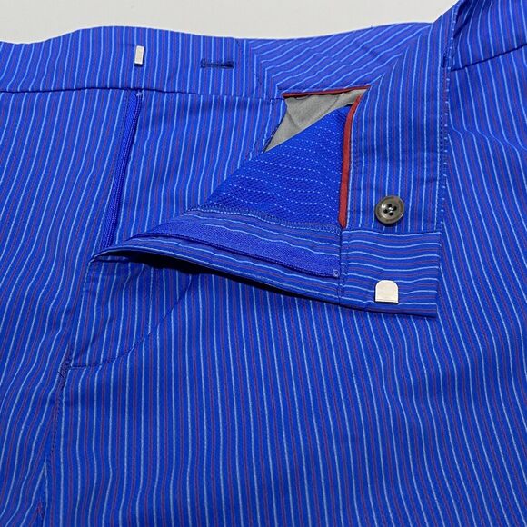 Under Armour Golf Shorts Men’s 40 (6.5” Inseam) Blue Striped Performance Stretch - Picture 3 of 7